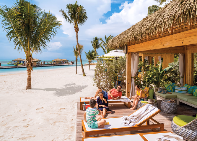 Coco Beach Club beach cabana and day pass